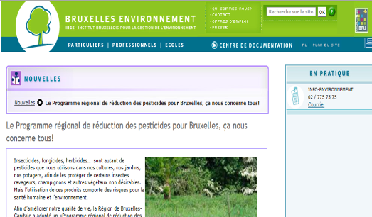 thumbnail - Programme régional de réduction des pesticides (Région de Bruxelles-Capitale)